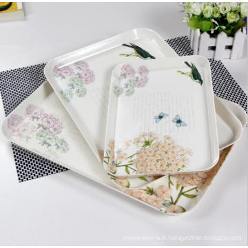 (BC-TM1006) Hot-Sell High quality Reusable Colorful Melamine Tray